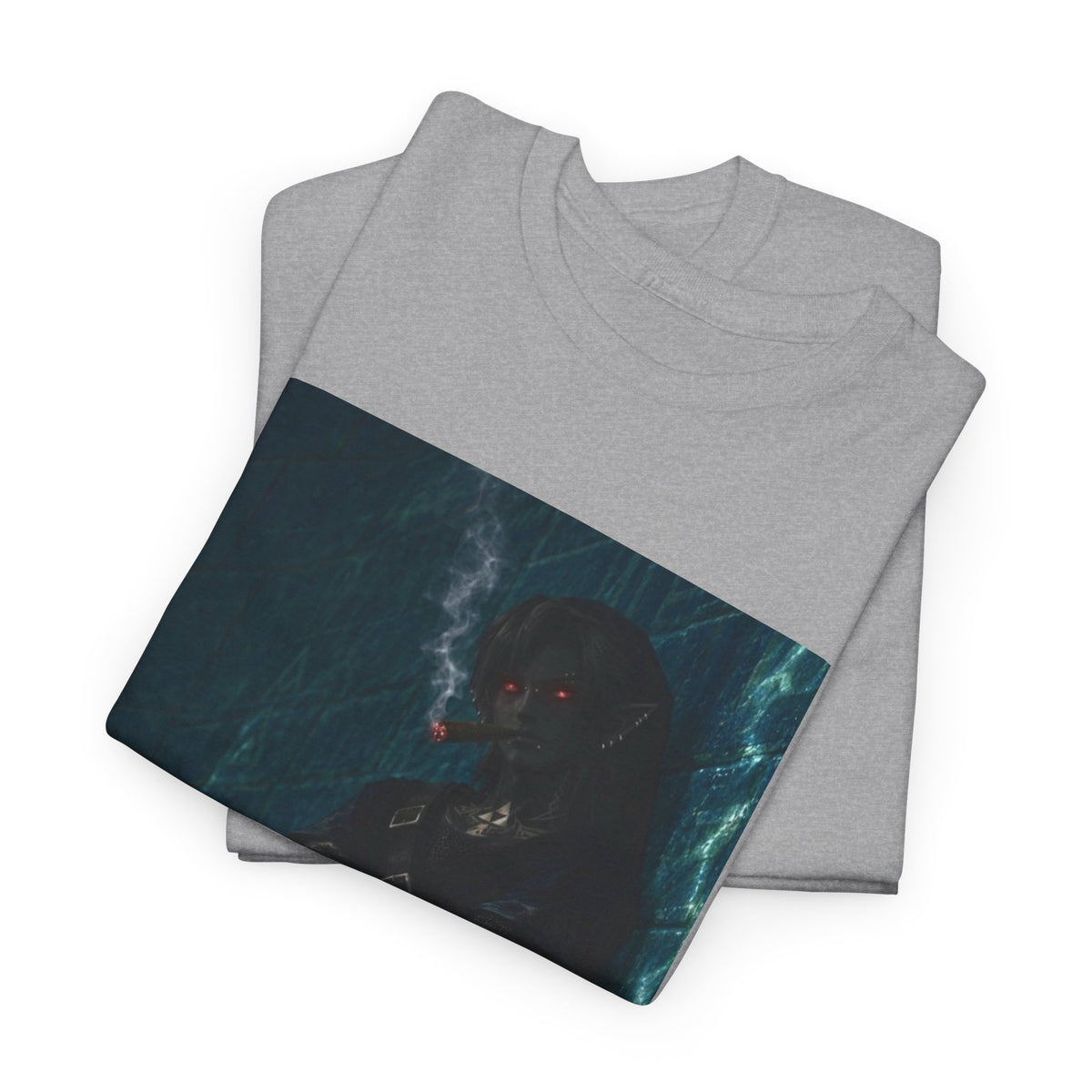 Dark Link Smoking A Lit Cigar Tee