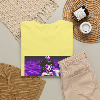 Goth Peach Wading In Purple Waves