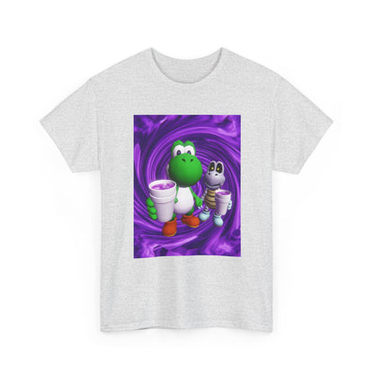 Yoshi And Dry Bones Sipping Purple Tee