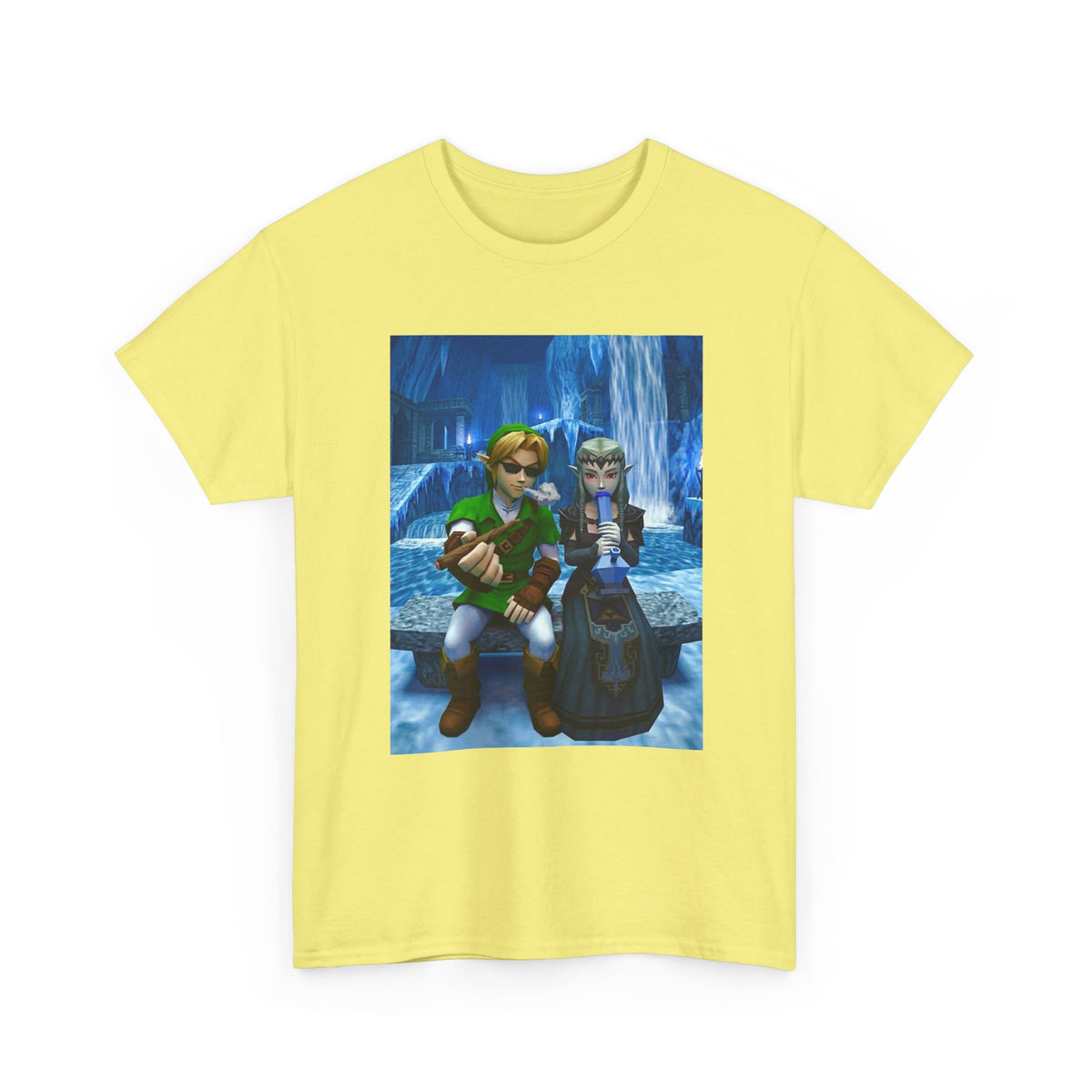Stoner Link and Zelda Chillin' in Zora's Domain