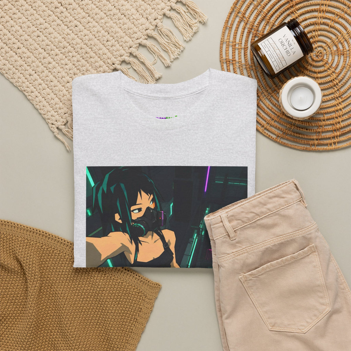 Green Horizon Blur Graphic Tee