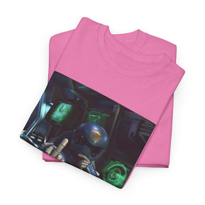 Sci-Fi Pilot Flipping The Bird Tee