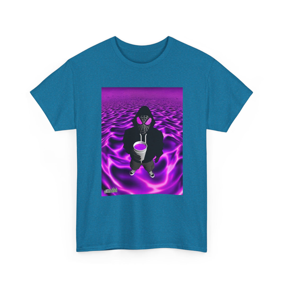Spider-Hoodie With Purple Swirls Tee