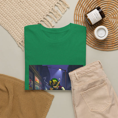 Streetwise Elf Smoking In Alley Tee
