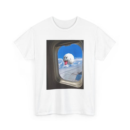 Boo Flipping Off Airplane Window Tee