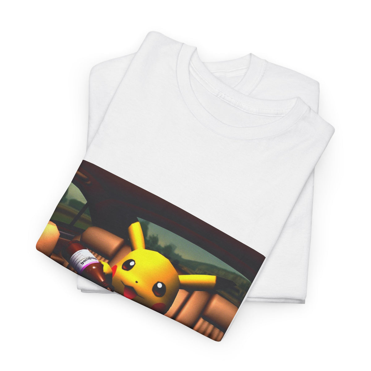 Pikachu Pouring Lean In Car Tee