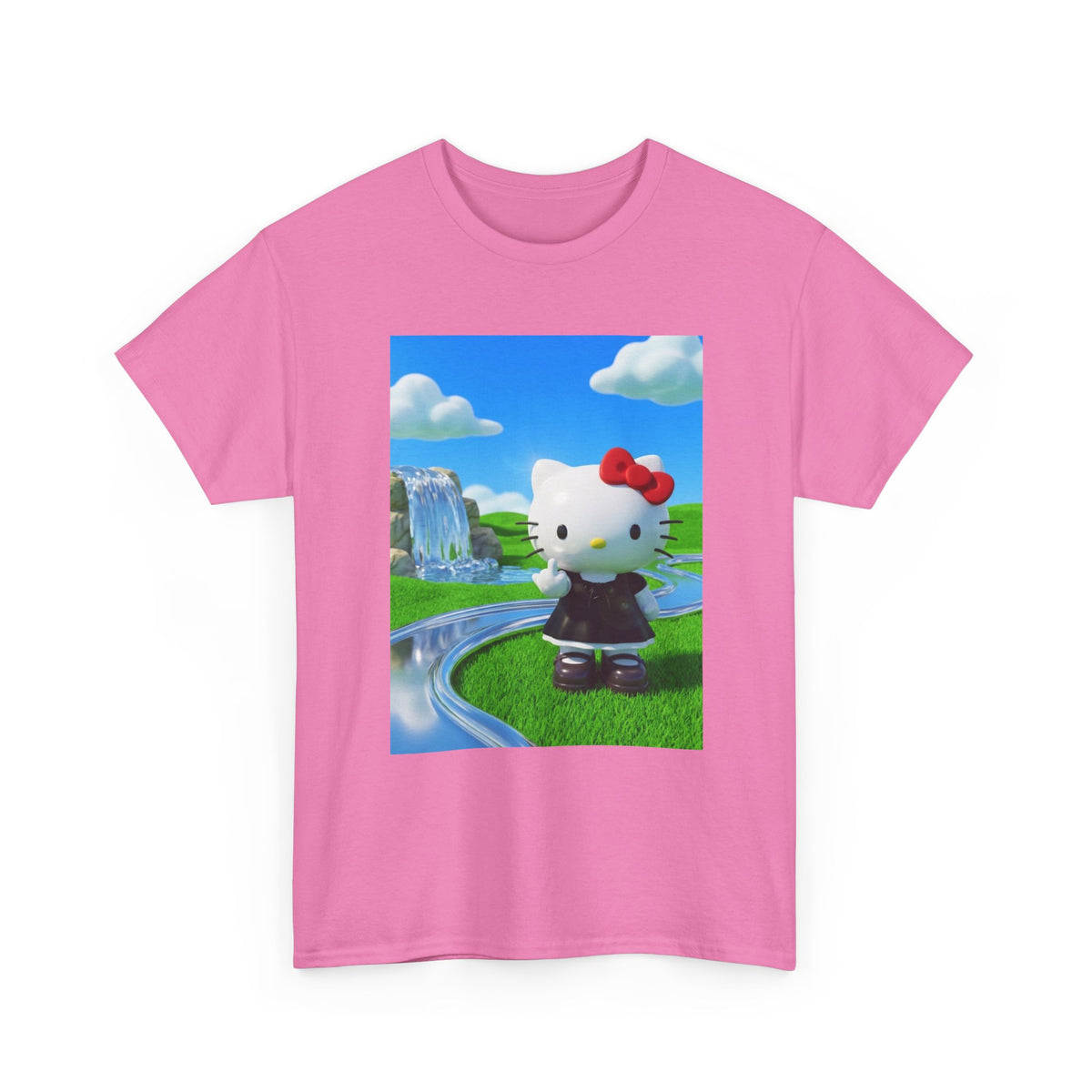 Hello Kitty Flipping Off In Wonderland