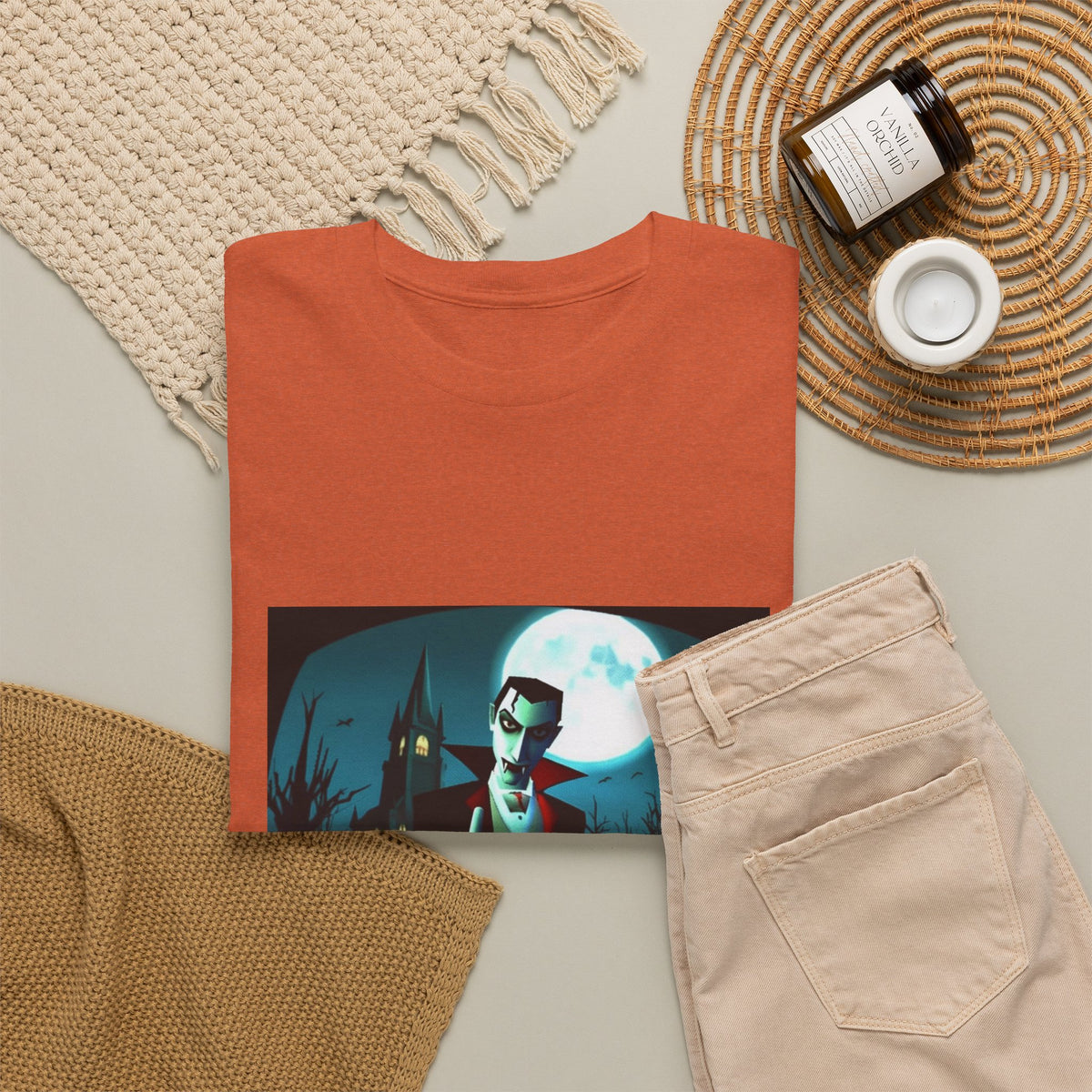Vampire Giving The Finger In Cemetery Tee