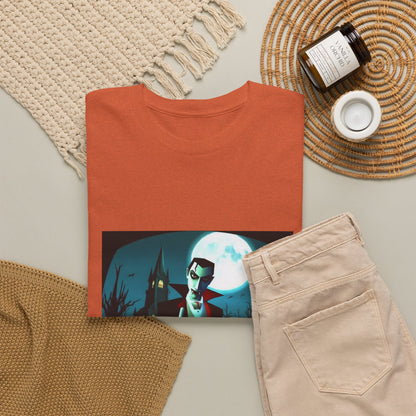 Vampire Giving The Finger In Cemetery Tee