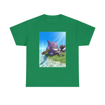Gengar and Gastly Getting High Beachside
