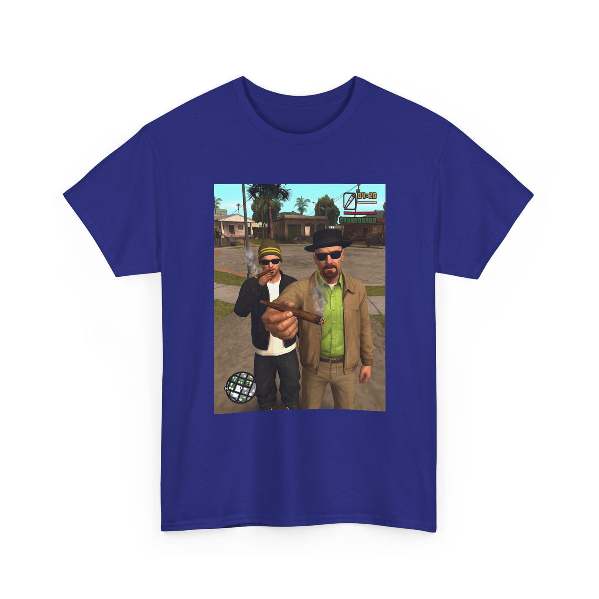 Heisenberg And Jesse Breaking Bad Grand Theft Auto Blunts Tee