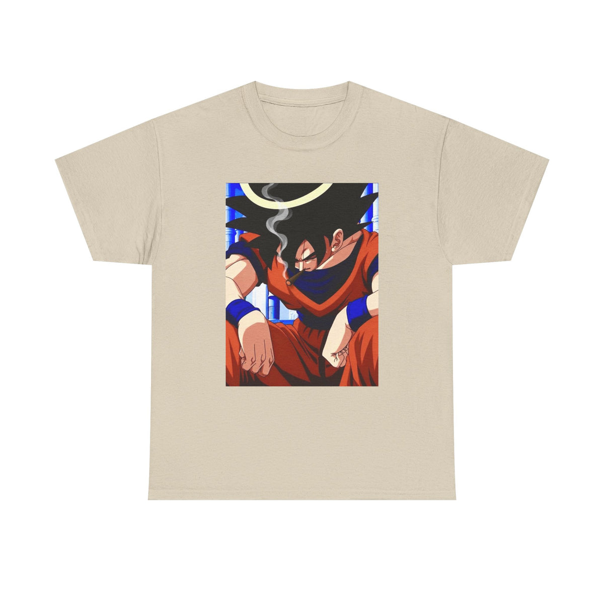 Goku Chilling With A Halo Blazin' Tee
