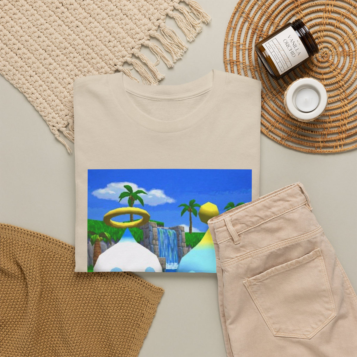 Chao Flipping Off In Paradise Tee