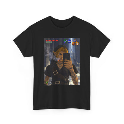 Edgy Link Smoking Selfie Tee