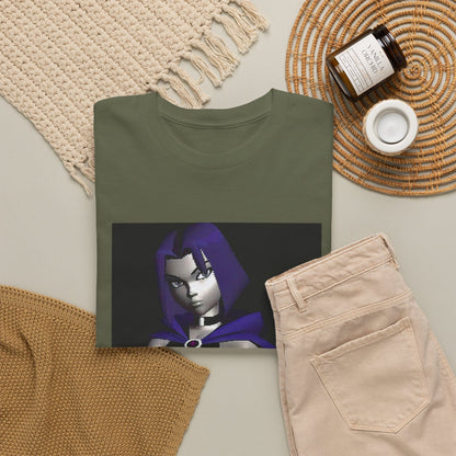 Pixelated Raven Standing Arms Crossed Tee