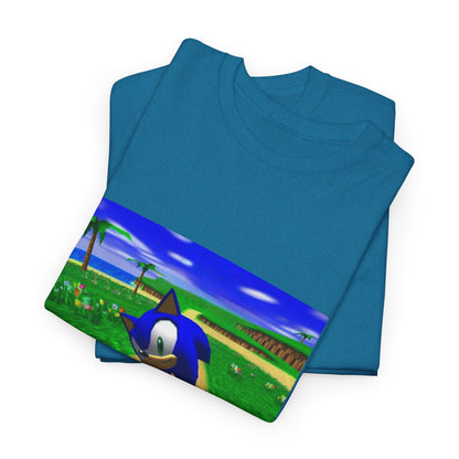 Sonic On A Trippy Green Hill Zone