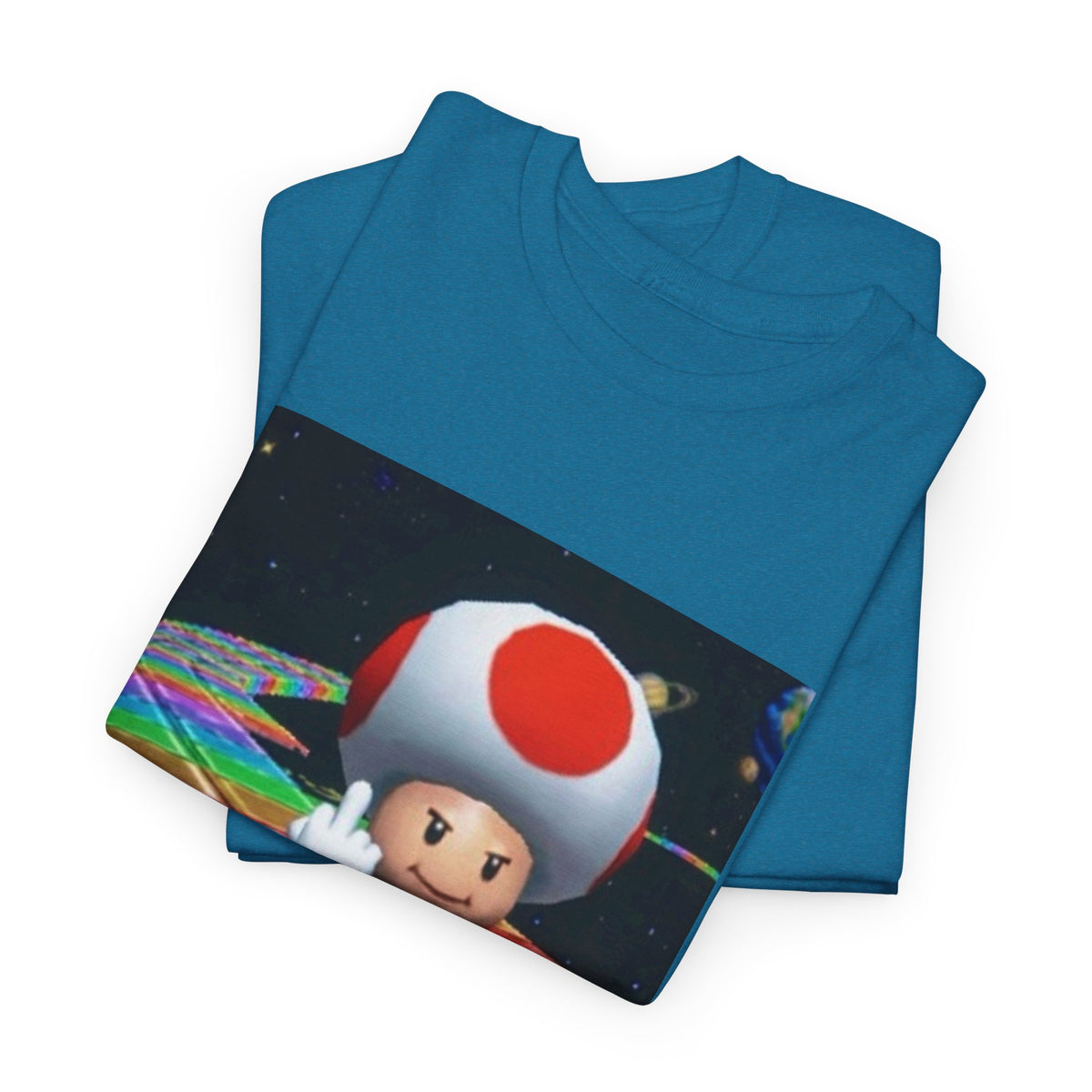 Toad Flipping The Bird On Rainbow Road