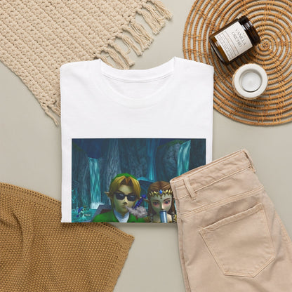 Link And Zelda Sharing A Smoke Tee