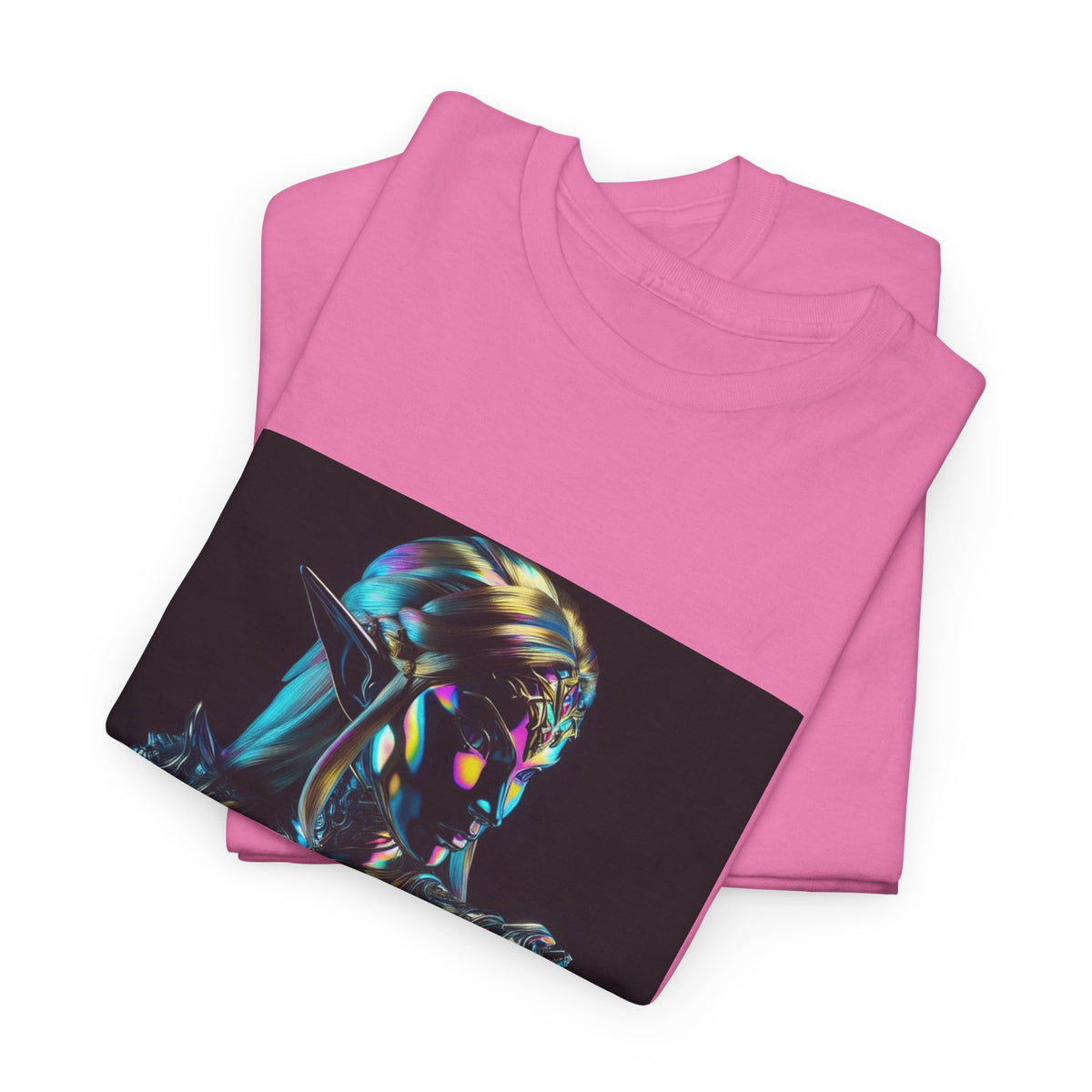 Holographic Elf Princess Chrome Armor Tee