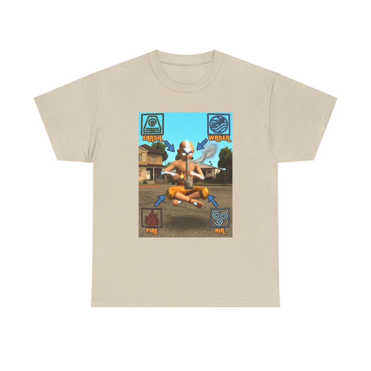 Bender Aang Meditating with Bong Tee