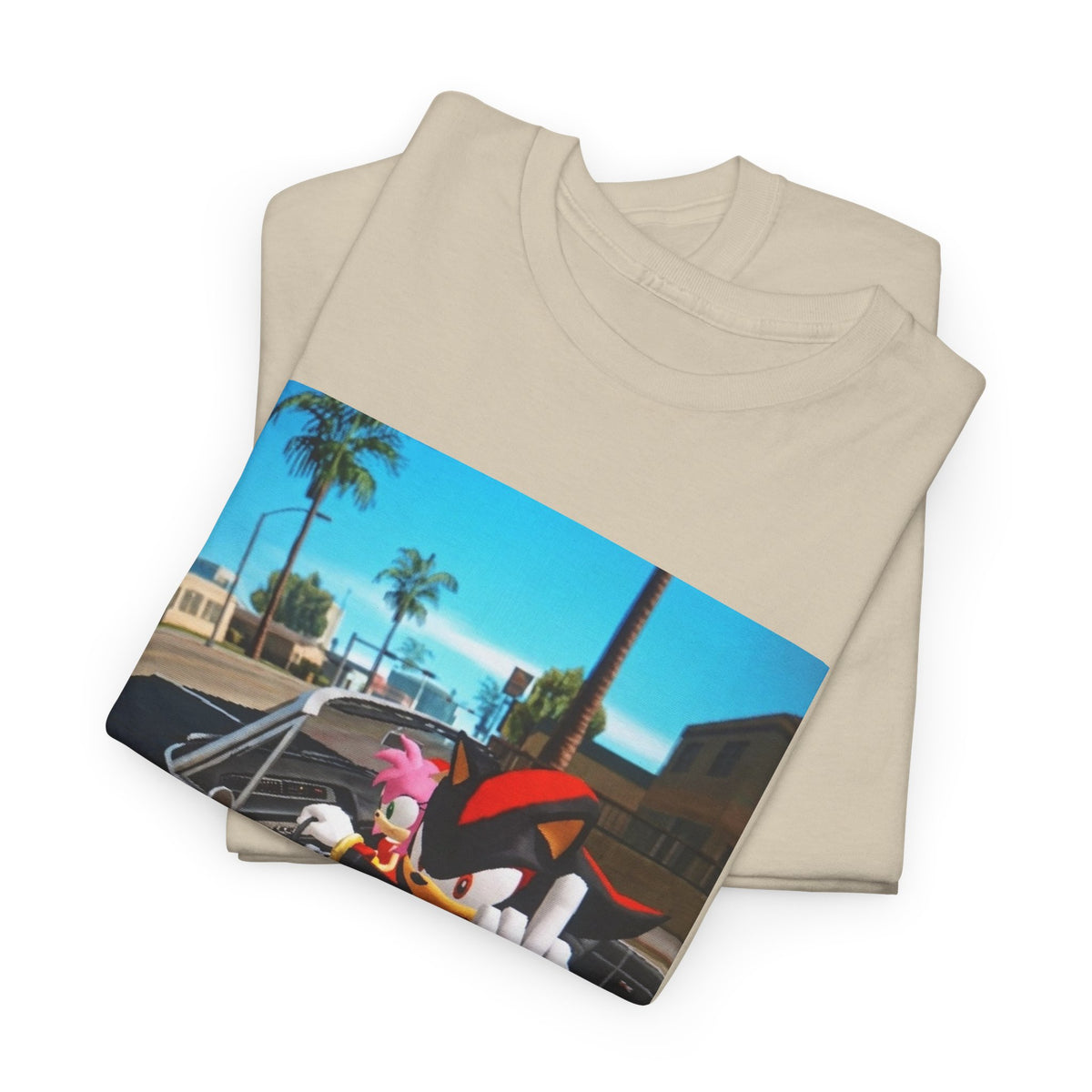 Shadow The Hedgehog Driving With Attitude Tee