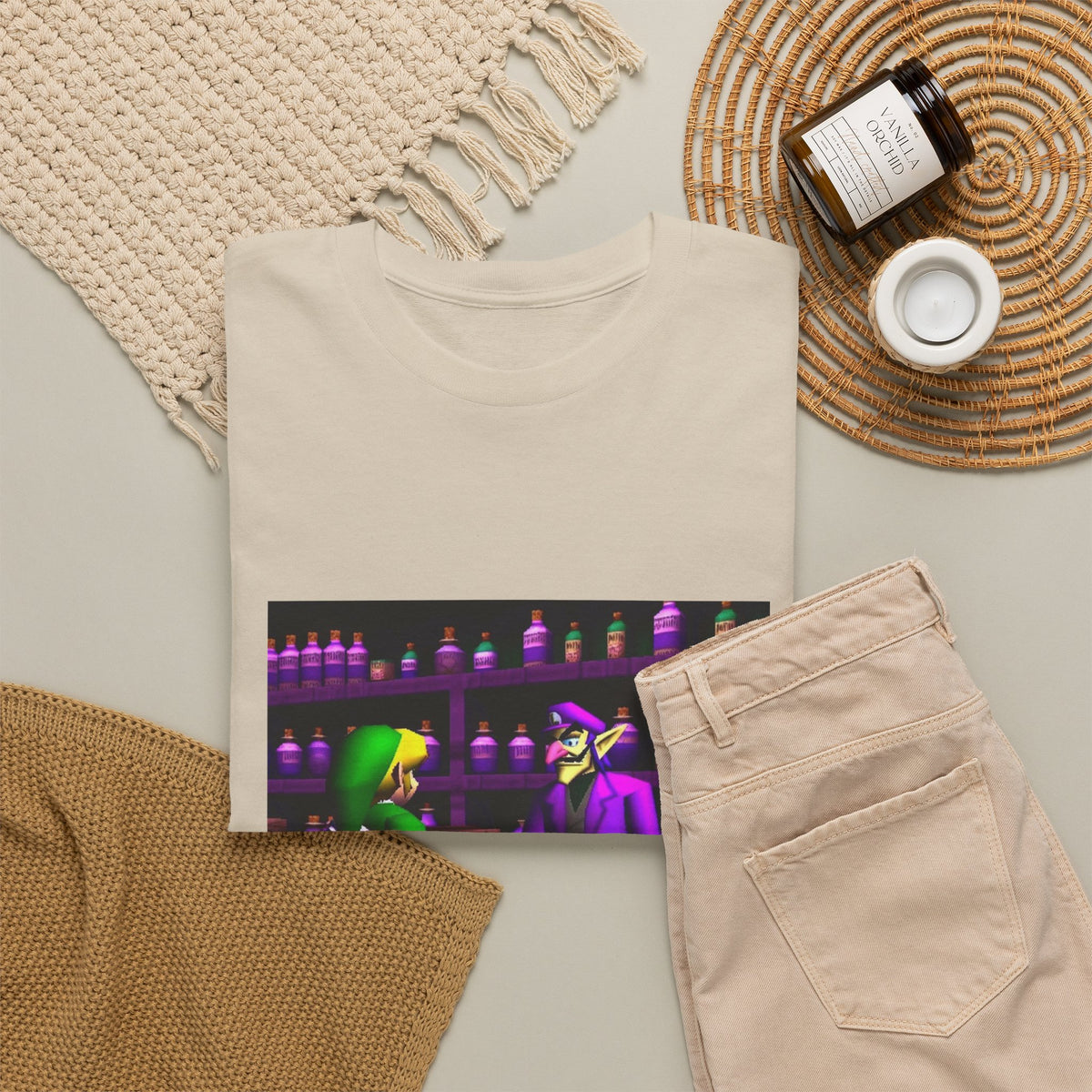 Link Gets Lean From Waluigi Tee