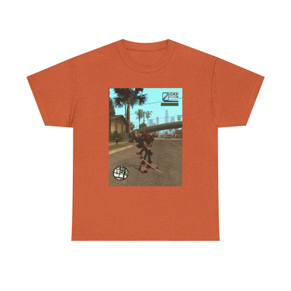 Shadow The Hedgehog Katana Wielding in Grove Street Tee