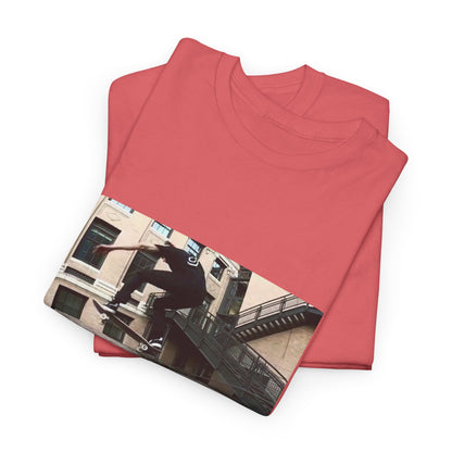 Skater Riding Through Cloud Passage Tee