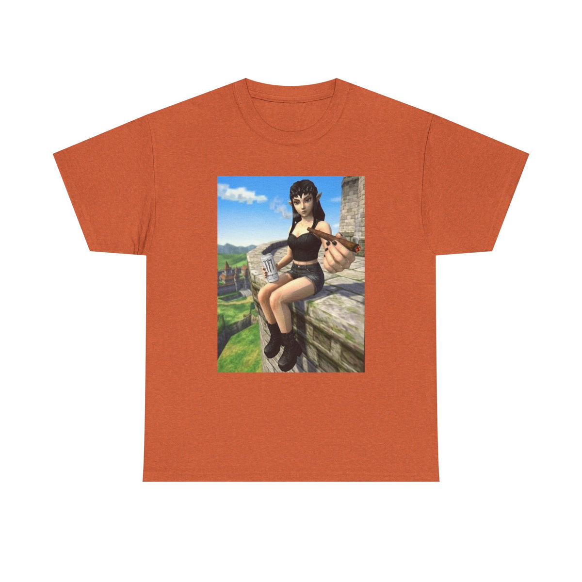 Edgy Elf Offering You A Blunt Tee