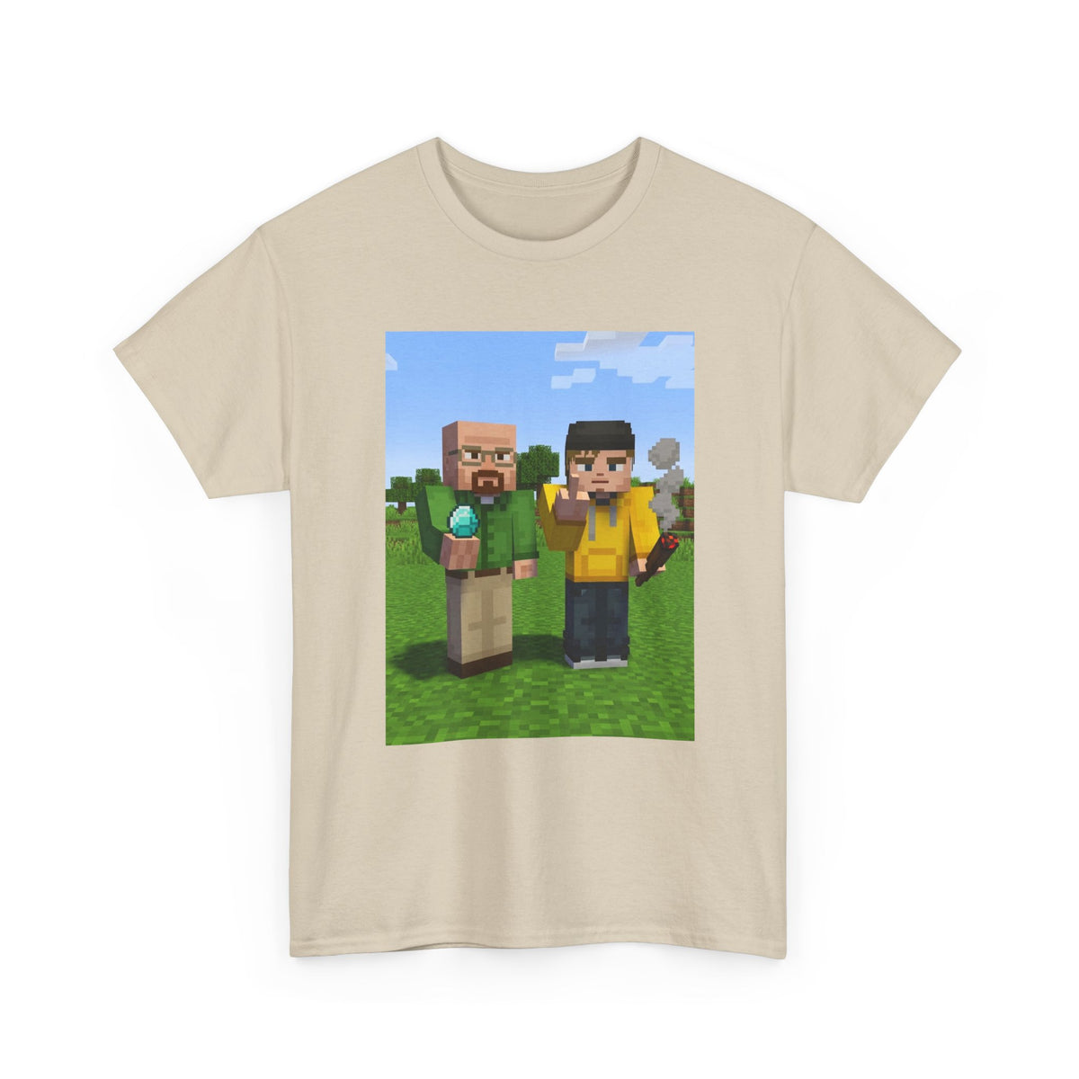 Pixelated Chemists With Blue Crystal And Joint