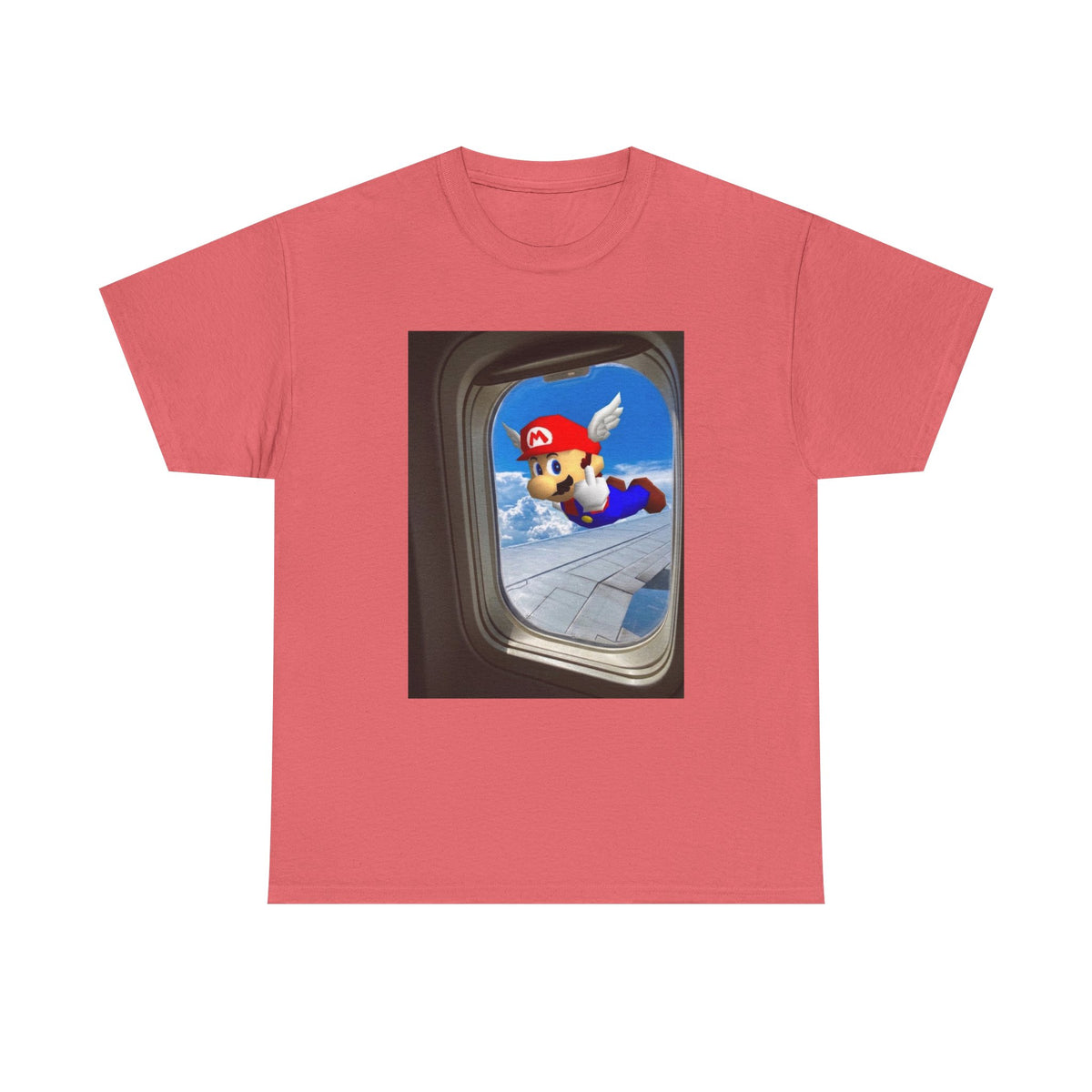 Winged Mario Flipping The Bird Tee