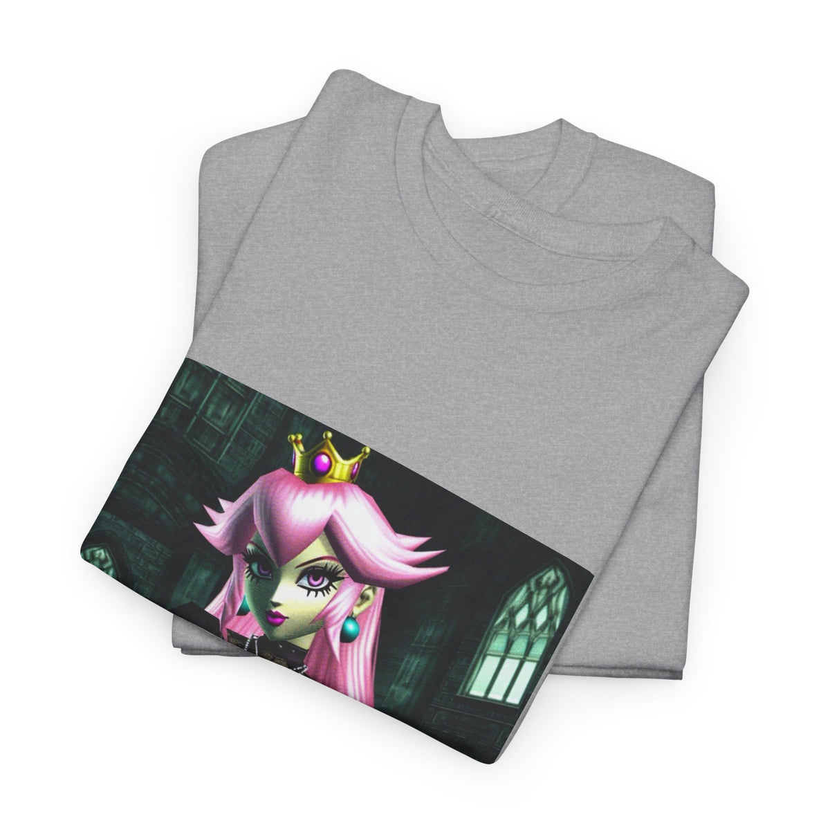 Goth Peach In Haunted Castle Tee