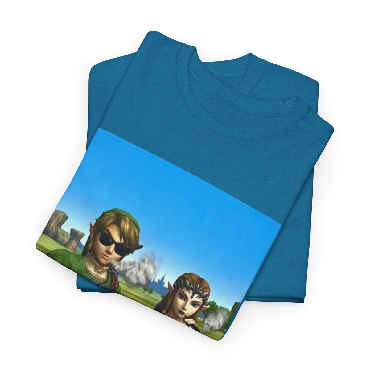 Link And Zelda Chilling With Blunts Tee