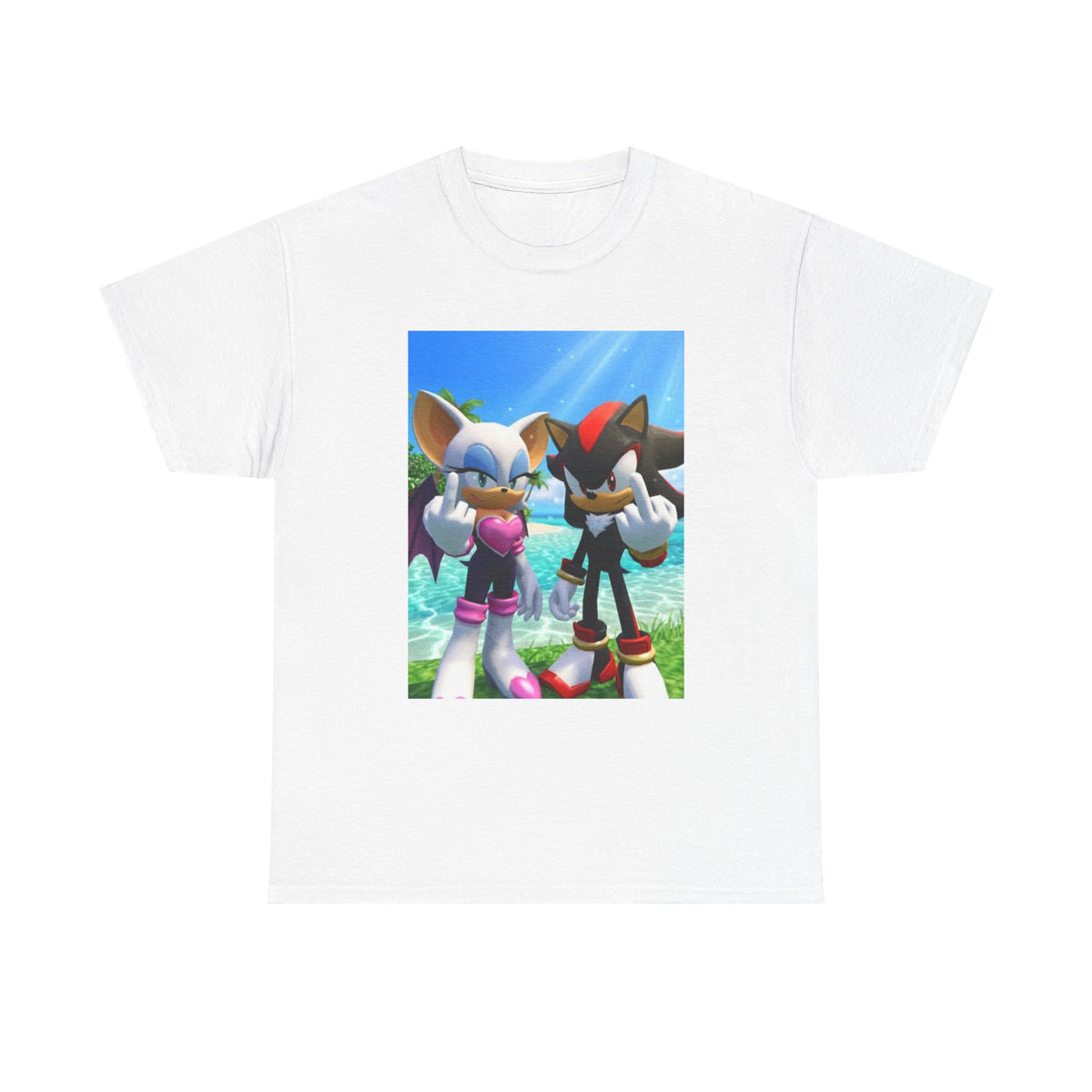 Rouge And Shadow Flipping The Bird Tee (Design 3)