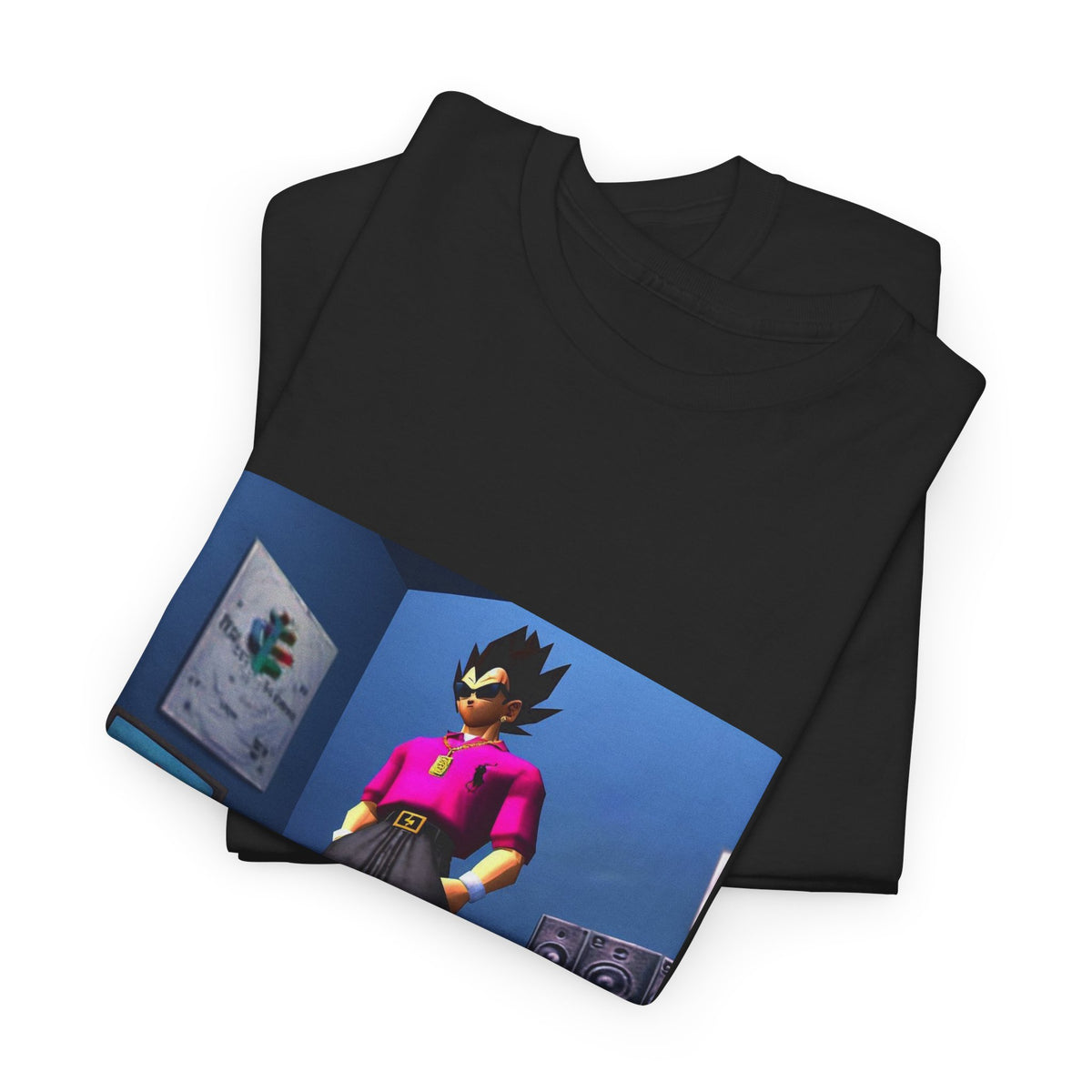 Y2K Vegeta Chilling With PlayStation Tee