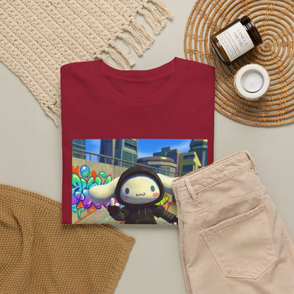 Edgy Cinnamoroll Skater Flipping Off Tee
