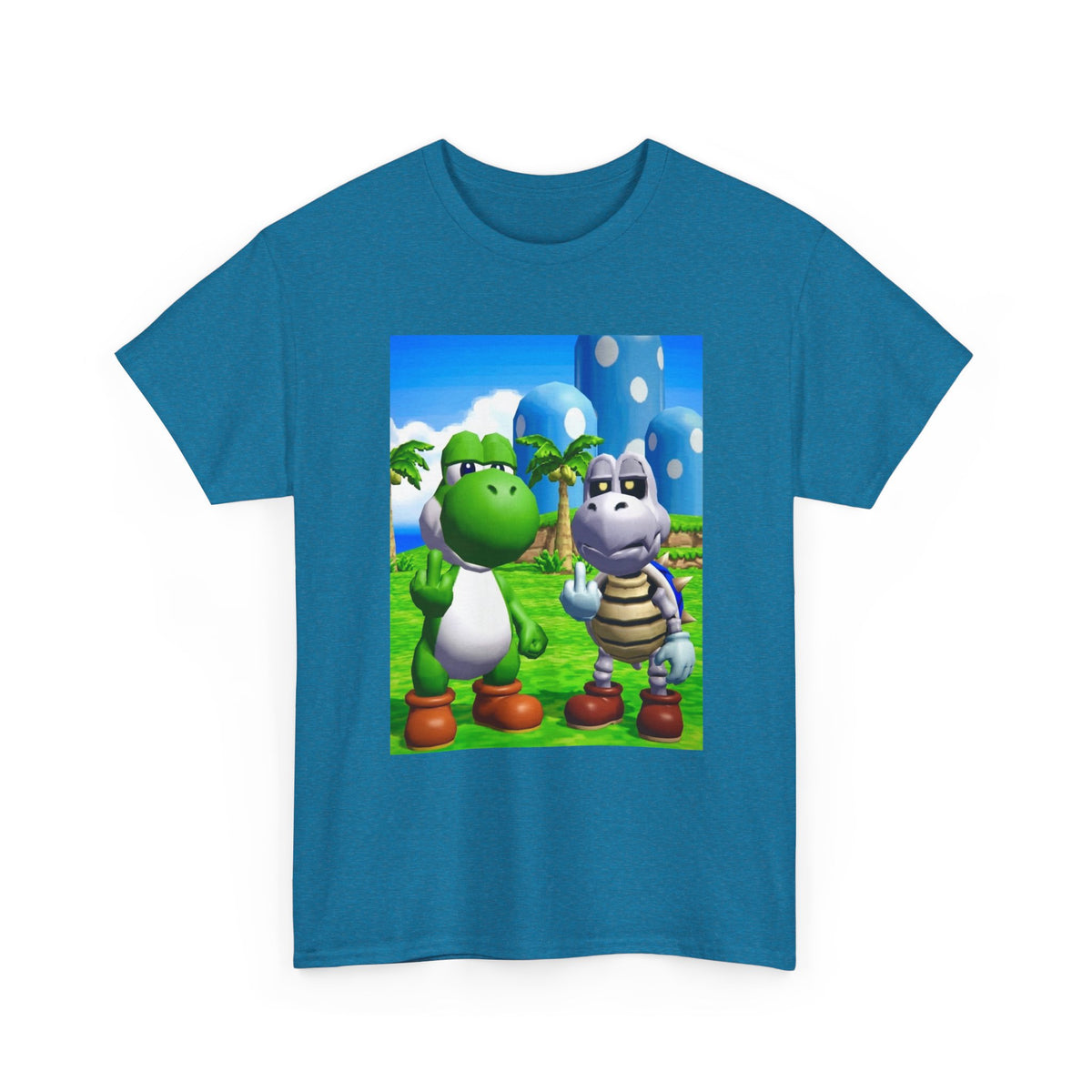 Yoshi And Dry Bones Flipping The Bird