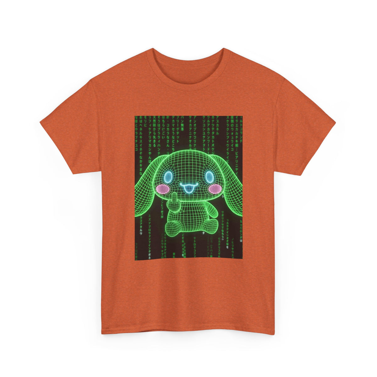 Wireframe Bunny Flips The Bird Tee
