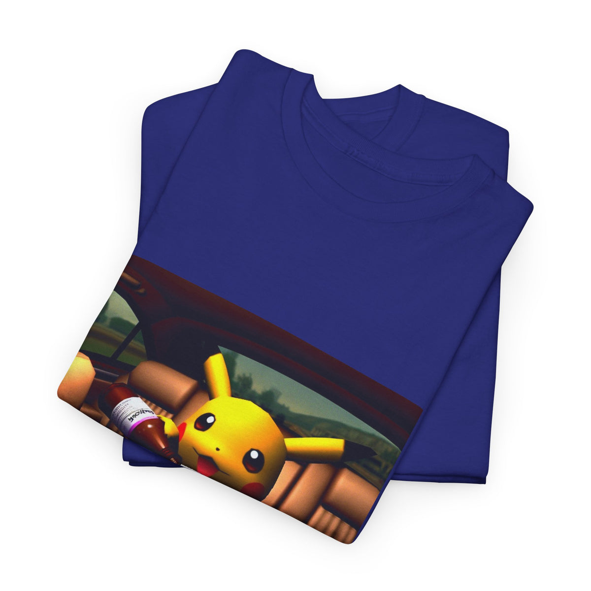 Pikachu Pouring Lean In Car Tee