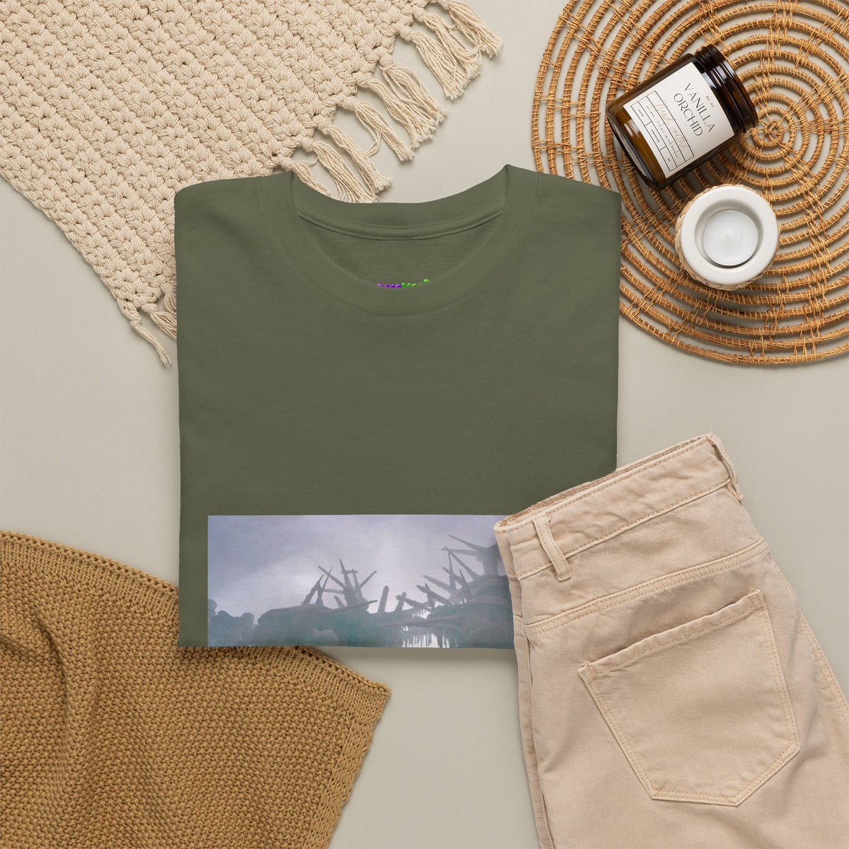 Leaf Whisper Canvas Graphic Tee