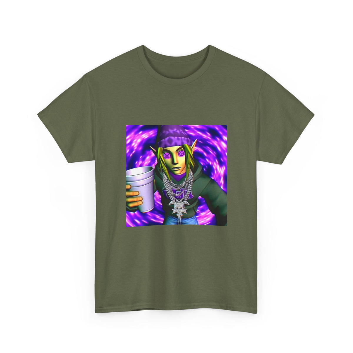 Dripped-Out Elf With Lean Cup