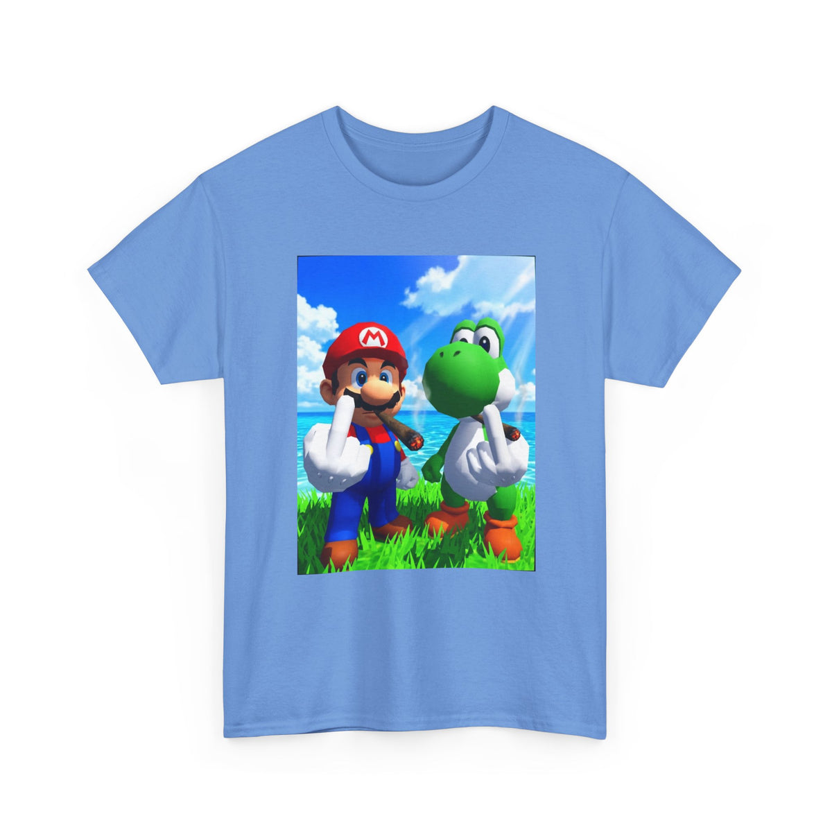 Mario And Yoshi Flip The Bird