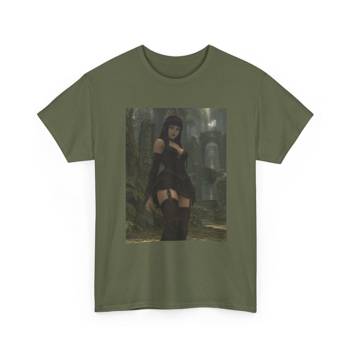 Gothic Byakugan Hinata In Ruined Forest