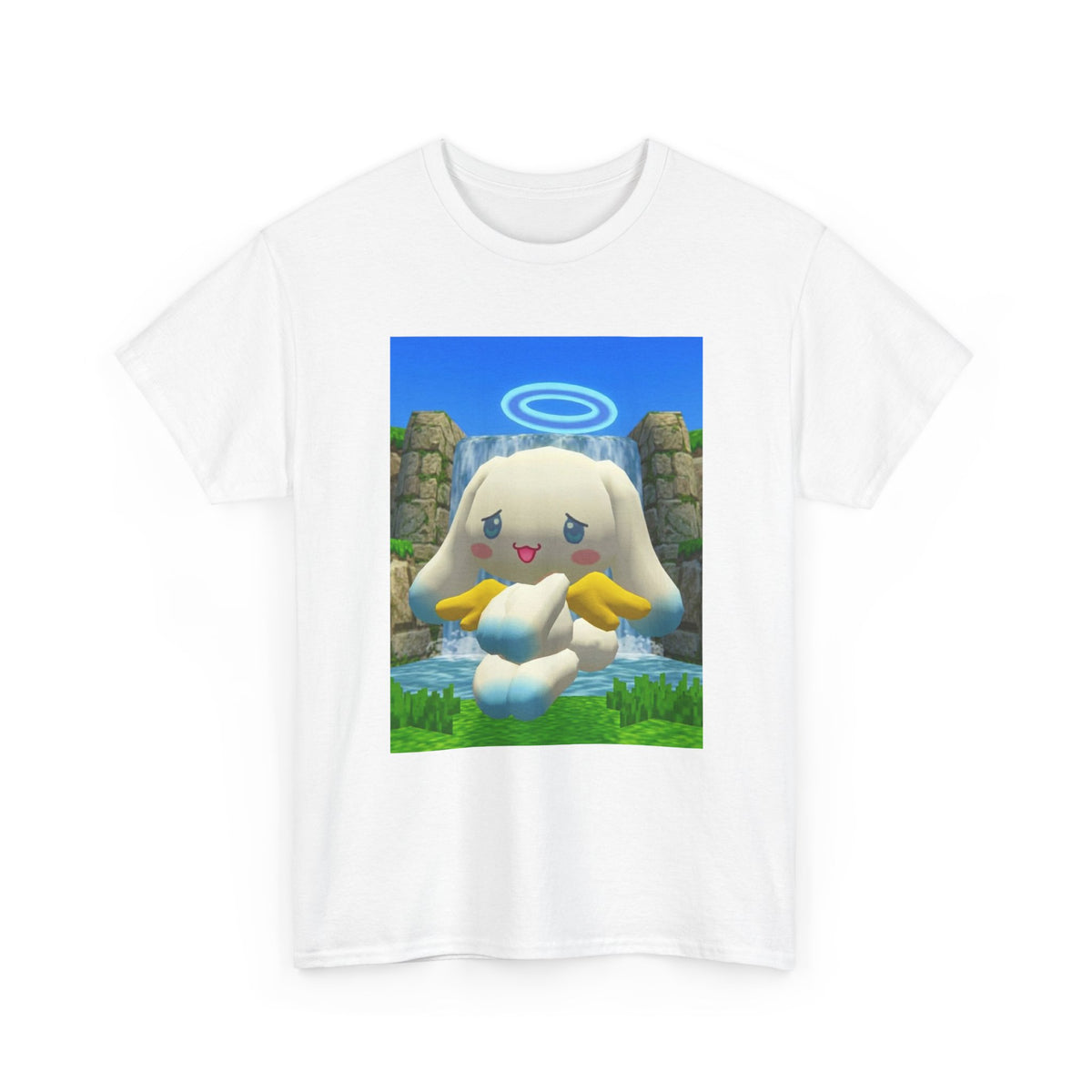 Angel Cinnamoroll Floating By Waterfall Tee