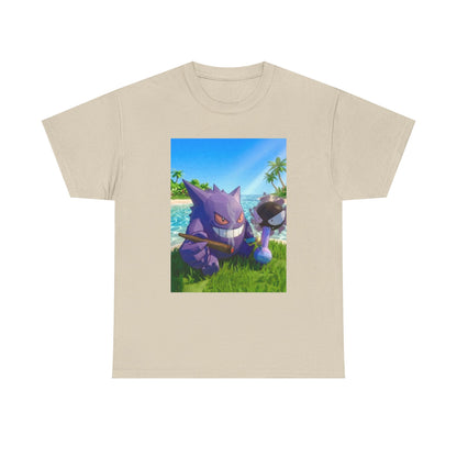 Gengar And Gastly Chilling On Beach Tee
