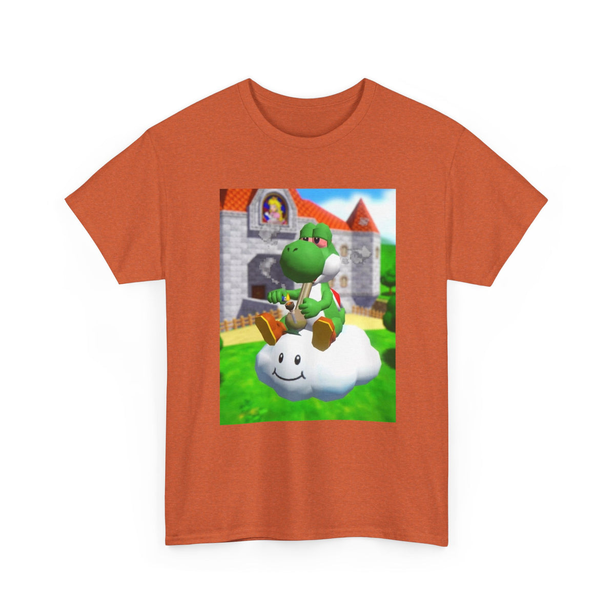 Yoshi Puffing On A Cloud Tee (Design 7)