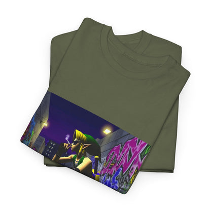 Edgy Link Smoking In Alley Tee