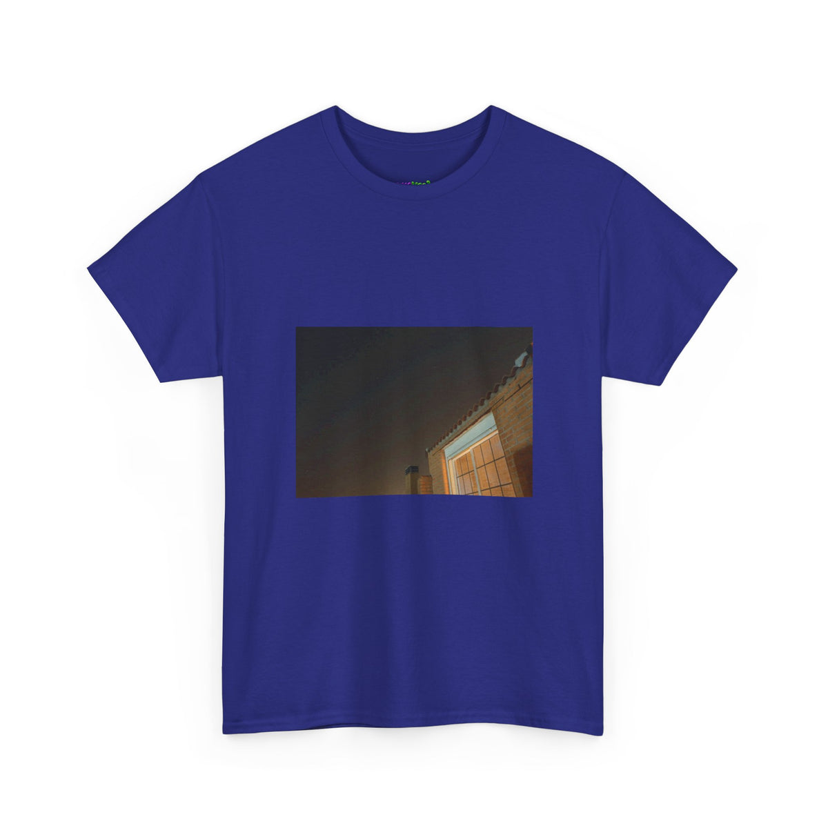 Neon Leaf Whisper Graphic Tee