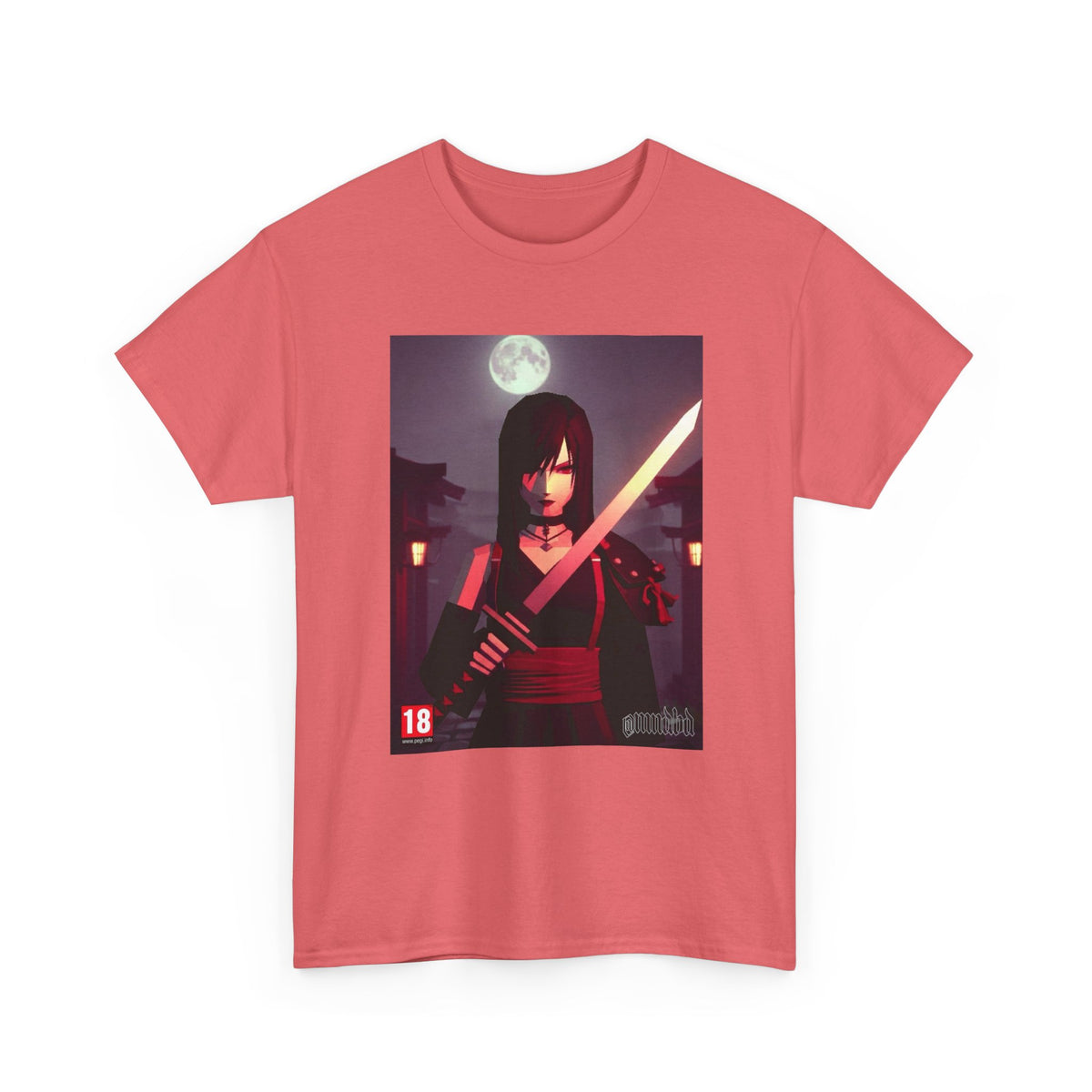 Samurai Warrior With Glowing Katana Tee