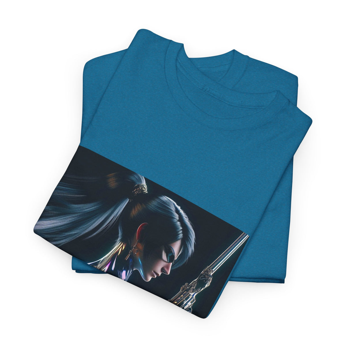 Chrome Huntress With Illuminated Weapon Tee
